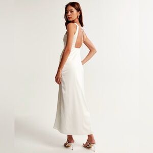 Abercrombie Draped Skirt Maxi Dress White. Size S